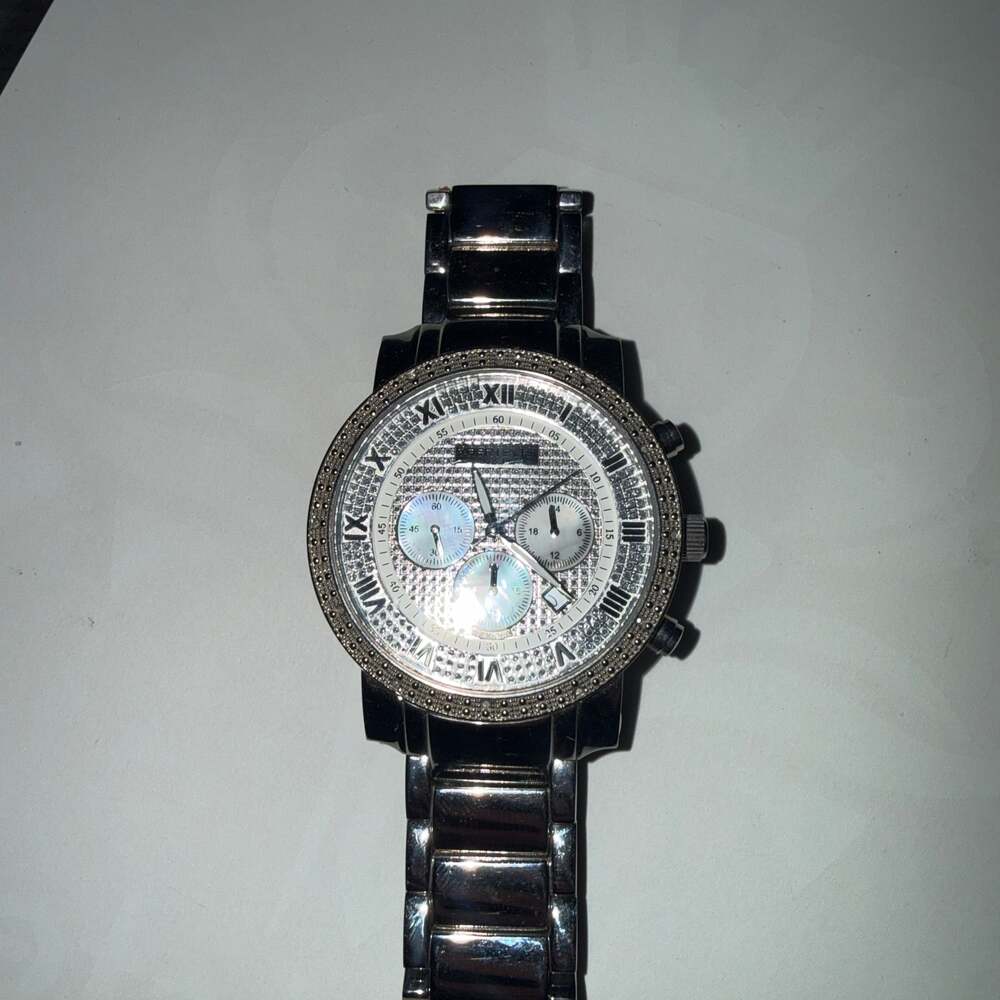 Akribos XXIV Men's Grandiose Diamond Accented Chronograph Watch AK439BK